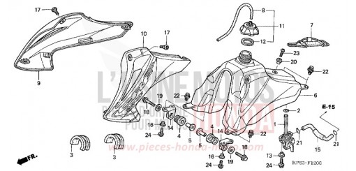 FUEL TANK (CRF230F3/4/5/6/7) CRF230F7 de 2007
